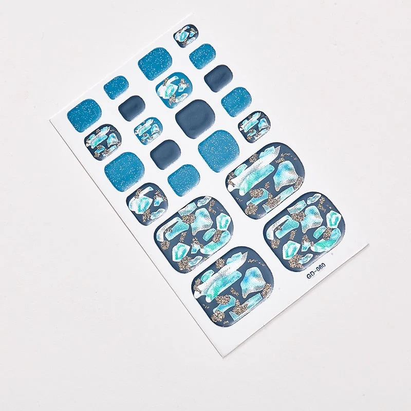 22 Tips/Sheet Nail Sticker Album Nail Designs Manicure Nail Accesoires Nail Art Stickers Nail Wraps DIY  Women Salon Loveliness