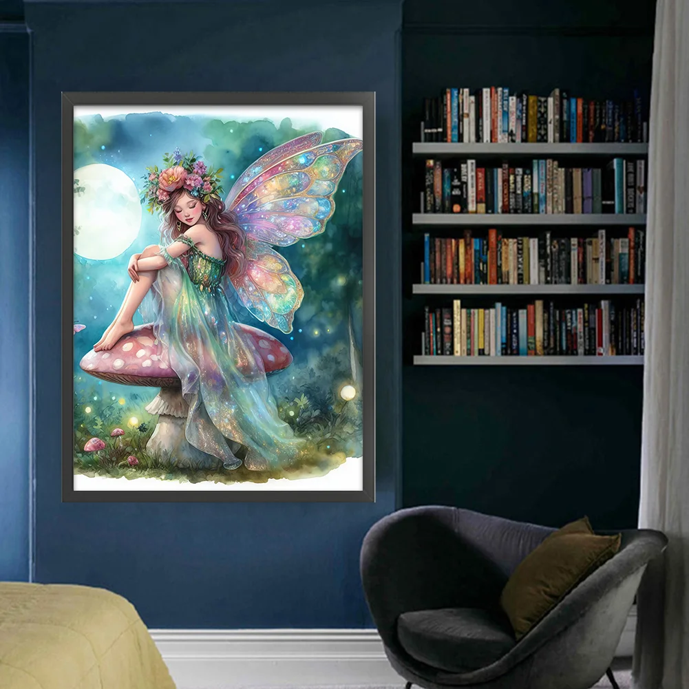 11CT Full Stamped Cross Stitch - Fairy Mushrooom(Canvas|50*65CM)