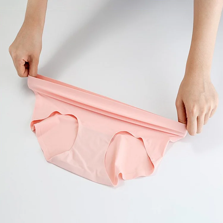 Ice Silk Seamless Trunks Women's Panties Waveside Underwear Ladies