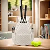 Quilted Tennis Backpack Lightweight Large Tennis Bag for Rackets and Sports Gear