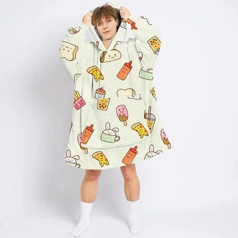Pornhint Hoodie Sweatshirt For Women Men Oversize Hoody Sweatshirt Blanket Coat Comfy Pullover TV Christmas Warm Homewear hooded