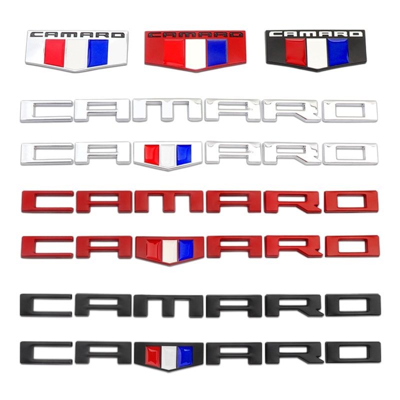 Metal Camaro Badge Emblem Rear Truck Side Fender Sticker Decals For Chevrolet  dxncar