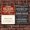 4PCS Interesting Quote - Vintage Metal Signs Set - 20*30cm/30*40cm - Warning