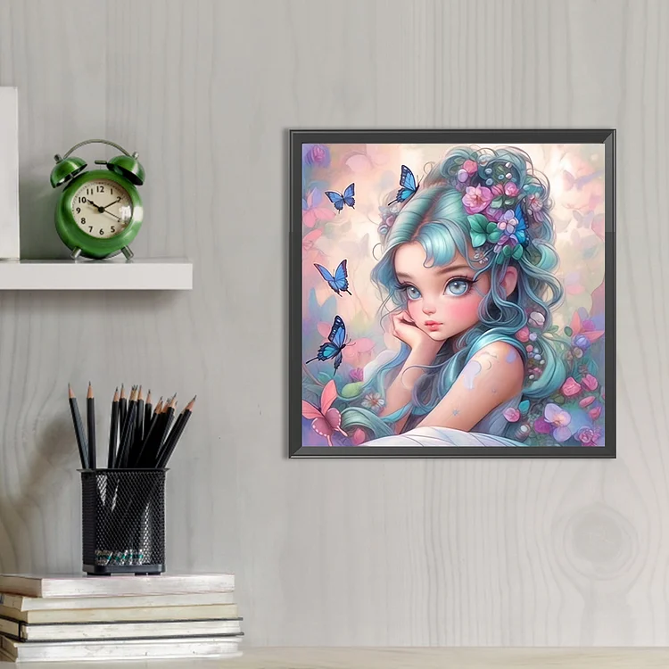 Modern Girl - Full Round - AB Diamond Painting(45*45cm)