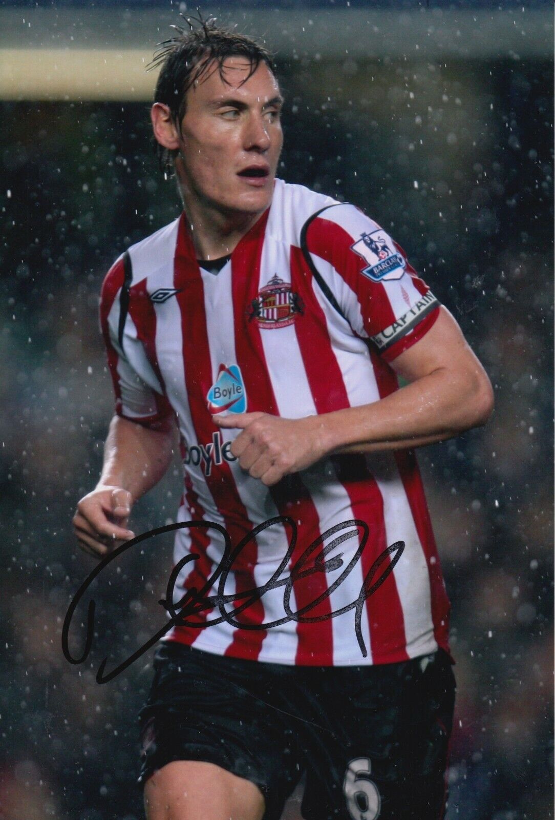 Dean Whitehead Hand Signed 12x8 Photo Poster painting - Sunderland Football Autograph 2.