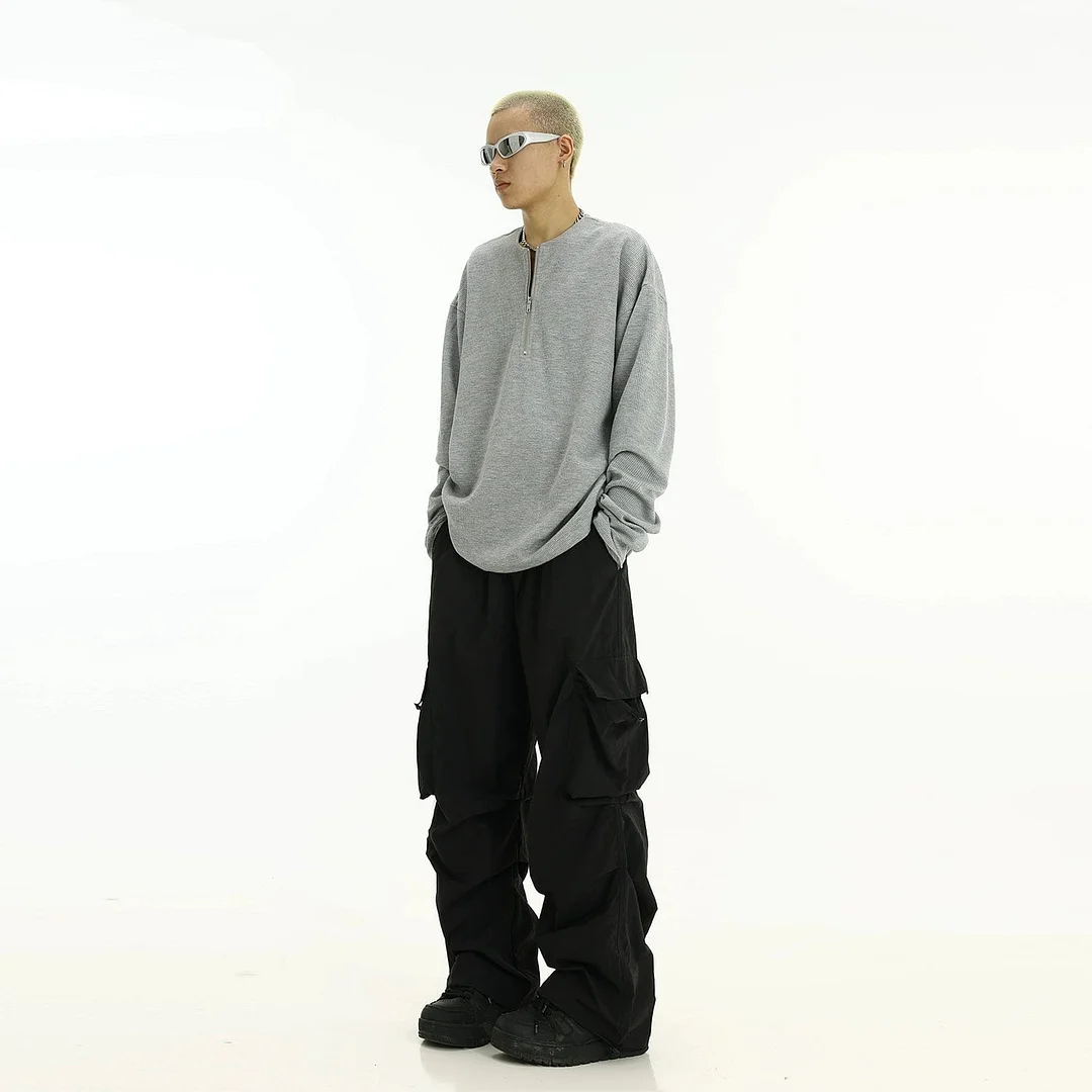 Aonga 10257 Wide Straight Cargo Pants aonga