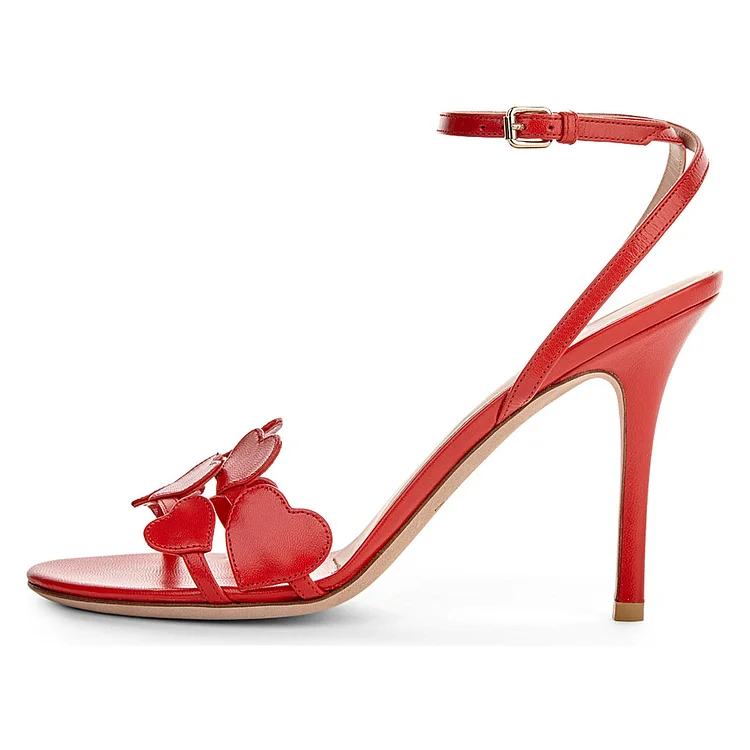 Red Pointy Patent Heels with Lace Up Shoes and Block Heel Loafers Vdcoo