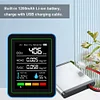 5-in-1 Air Quality Monitor CO2 Detector USB Charging Portable for Indoor Outdoor