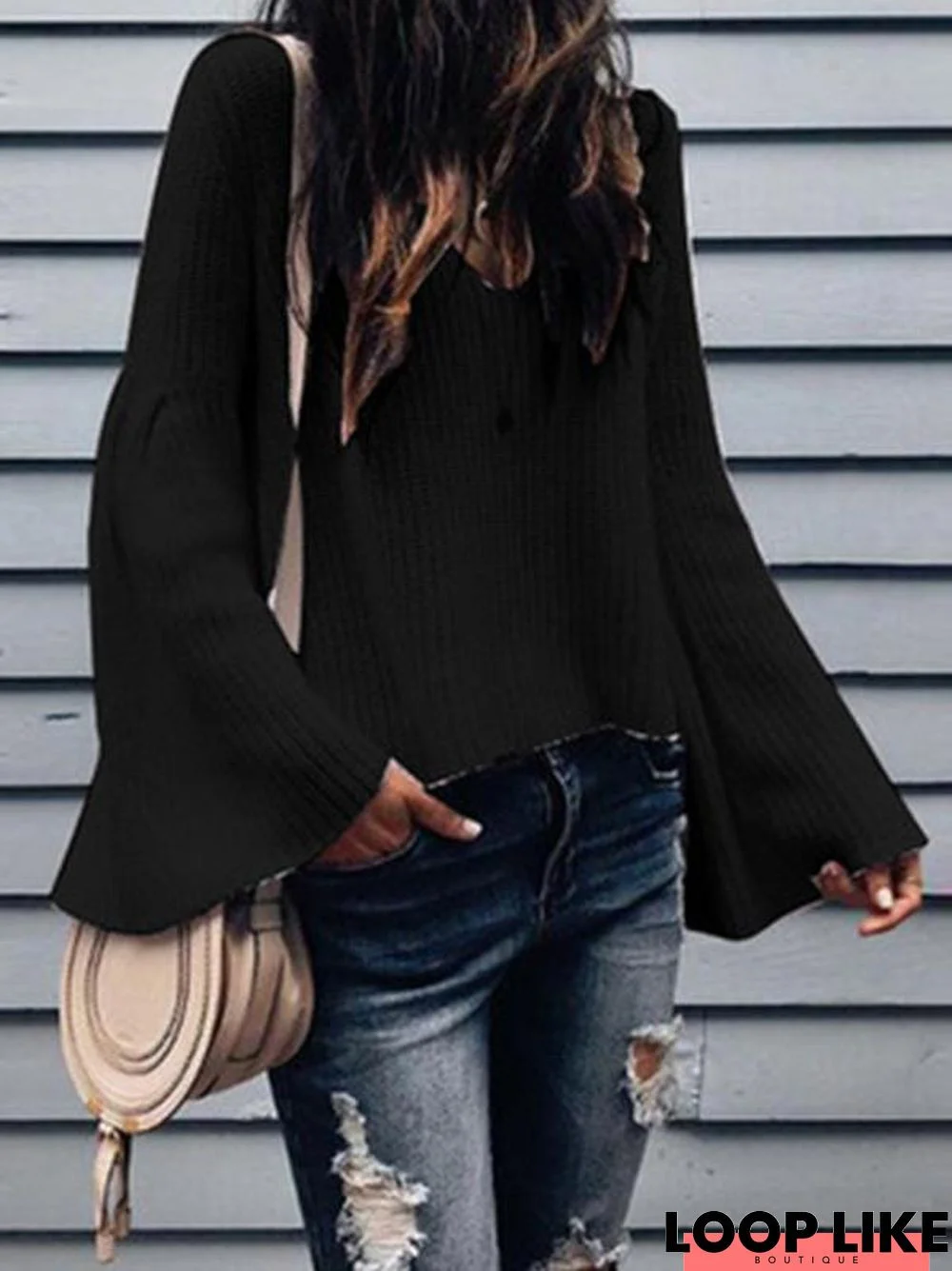 Loose 4 Colors Long Sleeves Sweater Tops