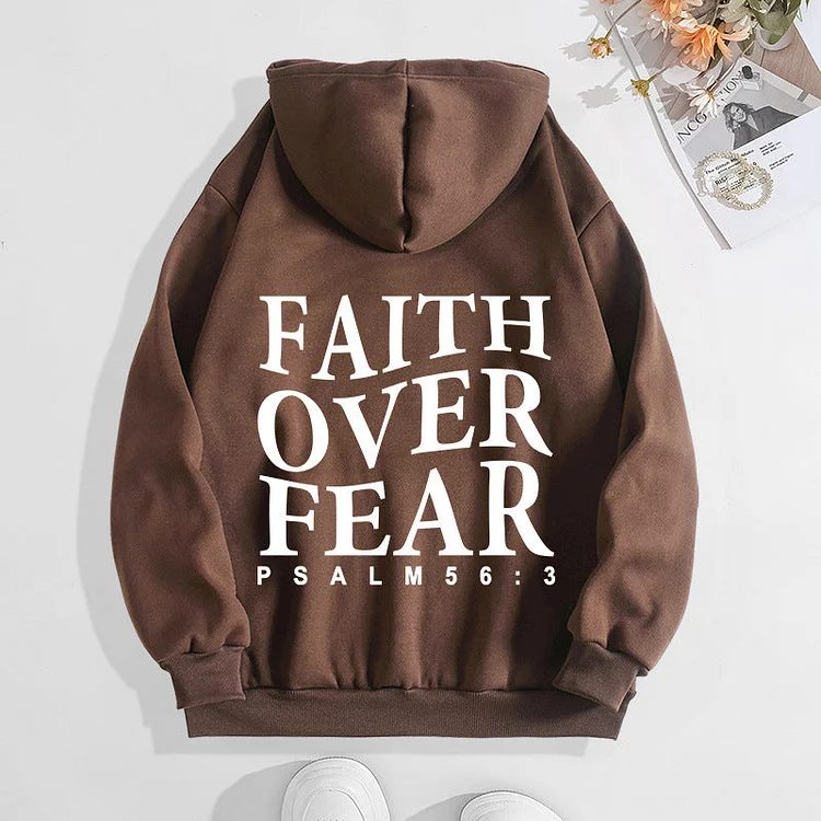 Faith Over Fear Hoodie QueenFunky