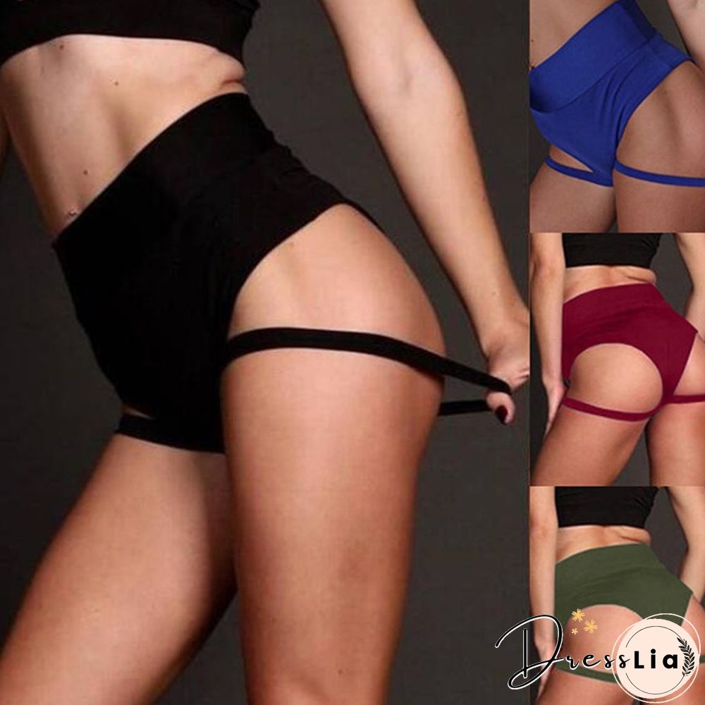 Sexy Shorts Women Tube Dance Summer Fitness Suspender Design Sexy Short Female Work Out Performance Women Club Short