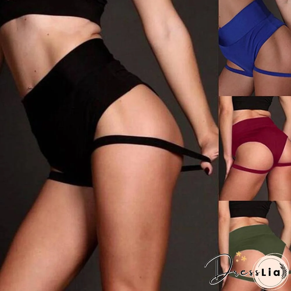 Sexy Shorts Women Tube Dance Summer Fitness Suspender Design Sexy Short Female Work Out Performance Women Club Short