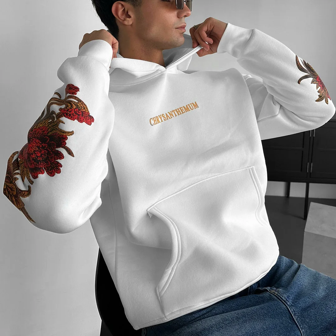 Oversized Chrysanthemum Hoodie