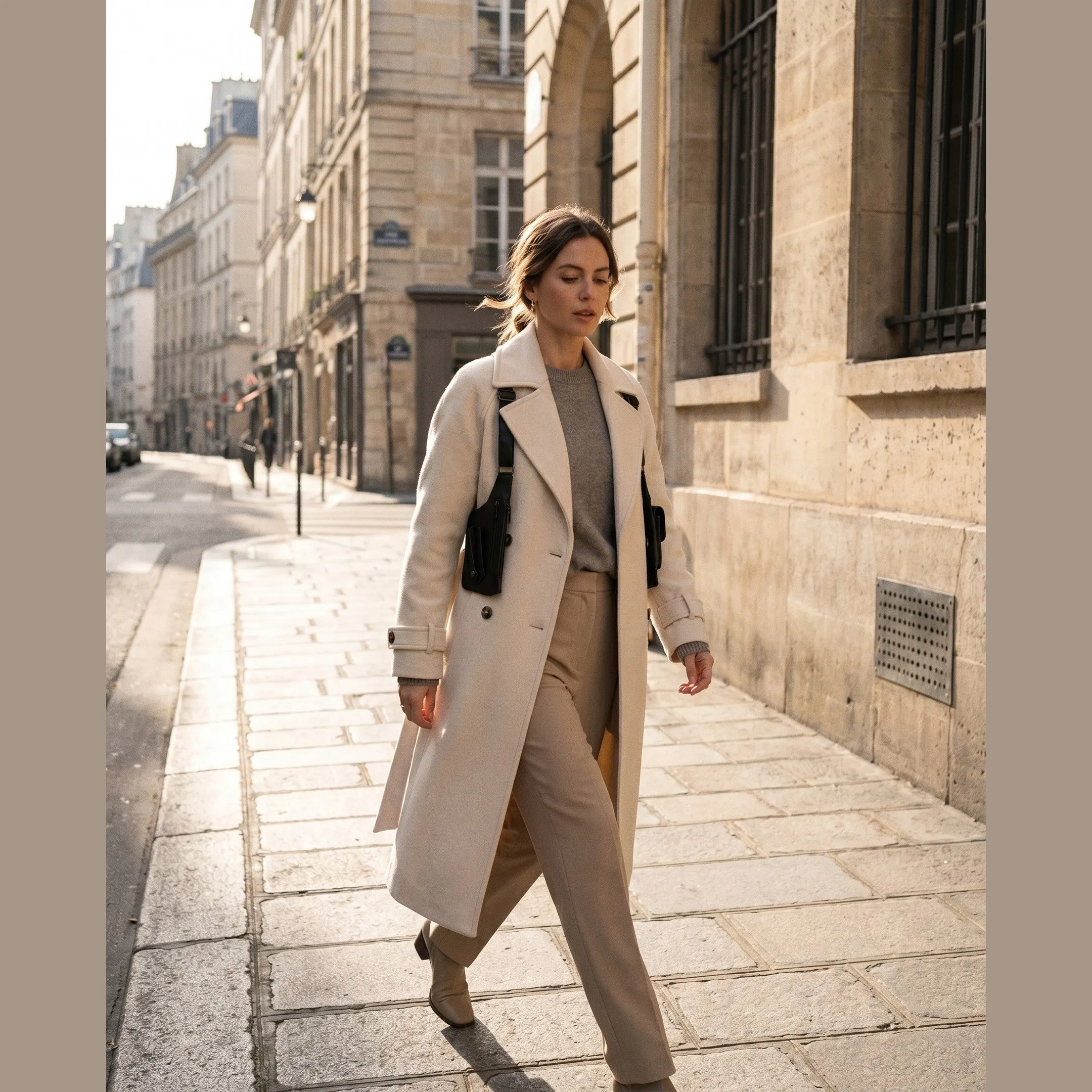 Heritage shoulder bag street lifestyle