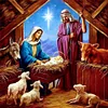 Nativity - 11CT Stamped Cross Stitch 50*50cm/19.69*19.69in