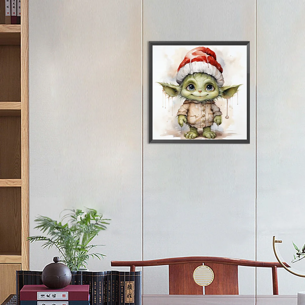 Diamond Painting - Full Round Drill - Yoda(Canvas|30*30cm)