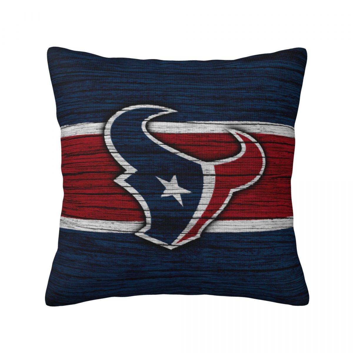 Houston Texans Wooden Texture Decorative Throw Pillow