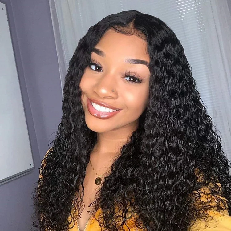 Daily Black Curly Corn Perm Wigs