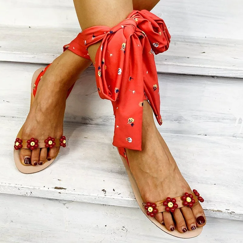 Sunflower Bandage Flat Sandals