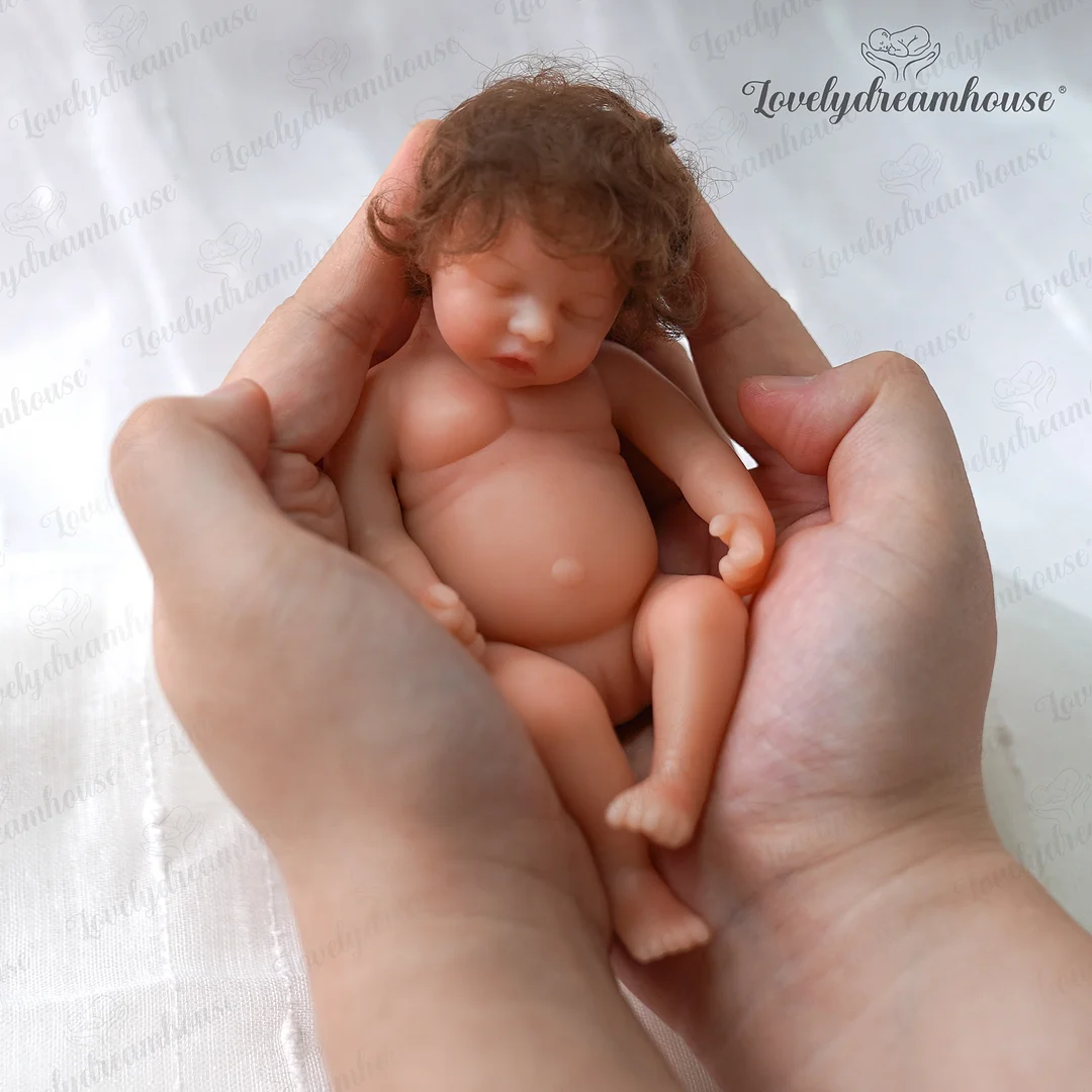 [Palm Dolls] 6'' Miniature Soft Full Silicone Body Mini Reborn Baby Doll Uerica Girl Set by Creativegiftss® -Palm Dolls - [product_tag] RSAJ-Creativegiftss®