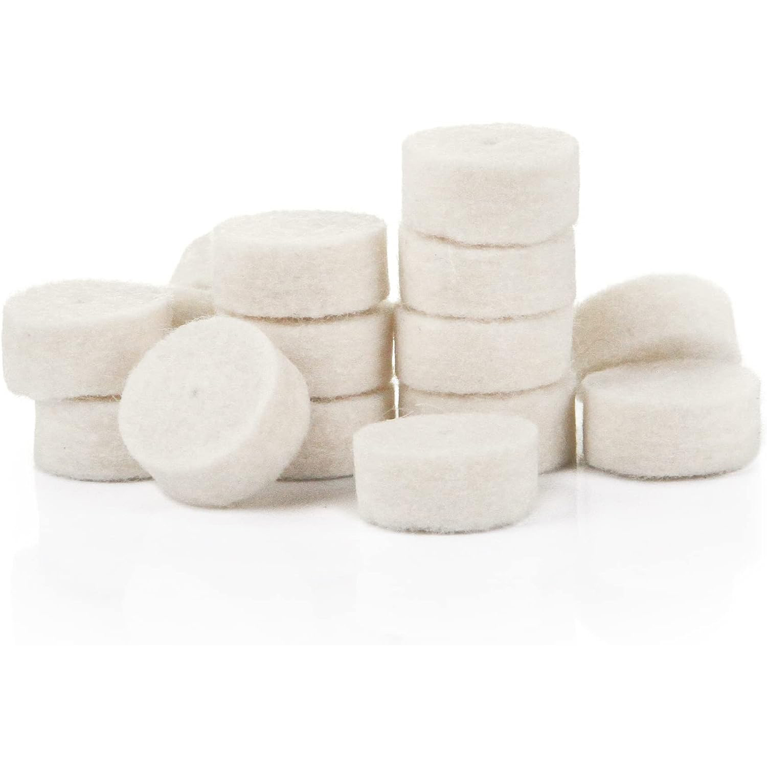 100 Pack Gun Cleaning Felt Pads, Chamber Cleaning Pads for Calibre