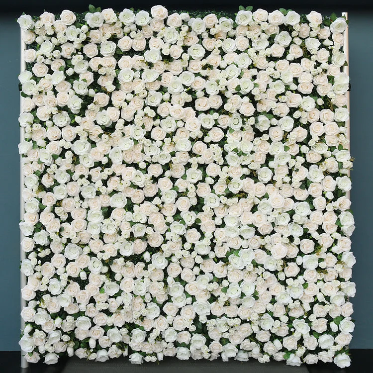 A608 A7896 3D Ivory Cloth Flower Wall Wedding Decor Props