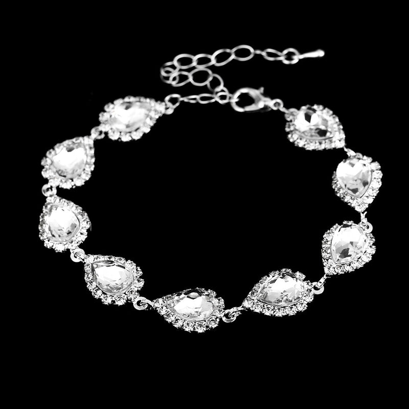 Minimalist Solid Color Artificial Crystal Copper Inlay Zircon Earrings Necklace