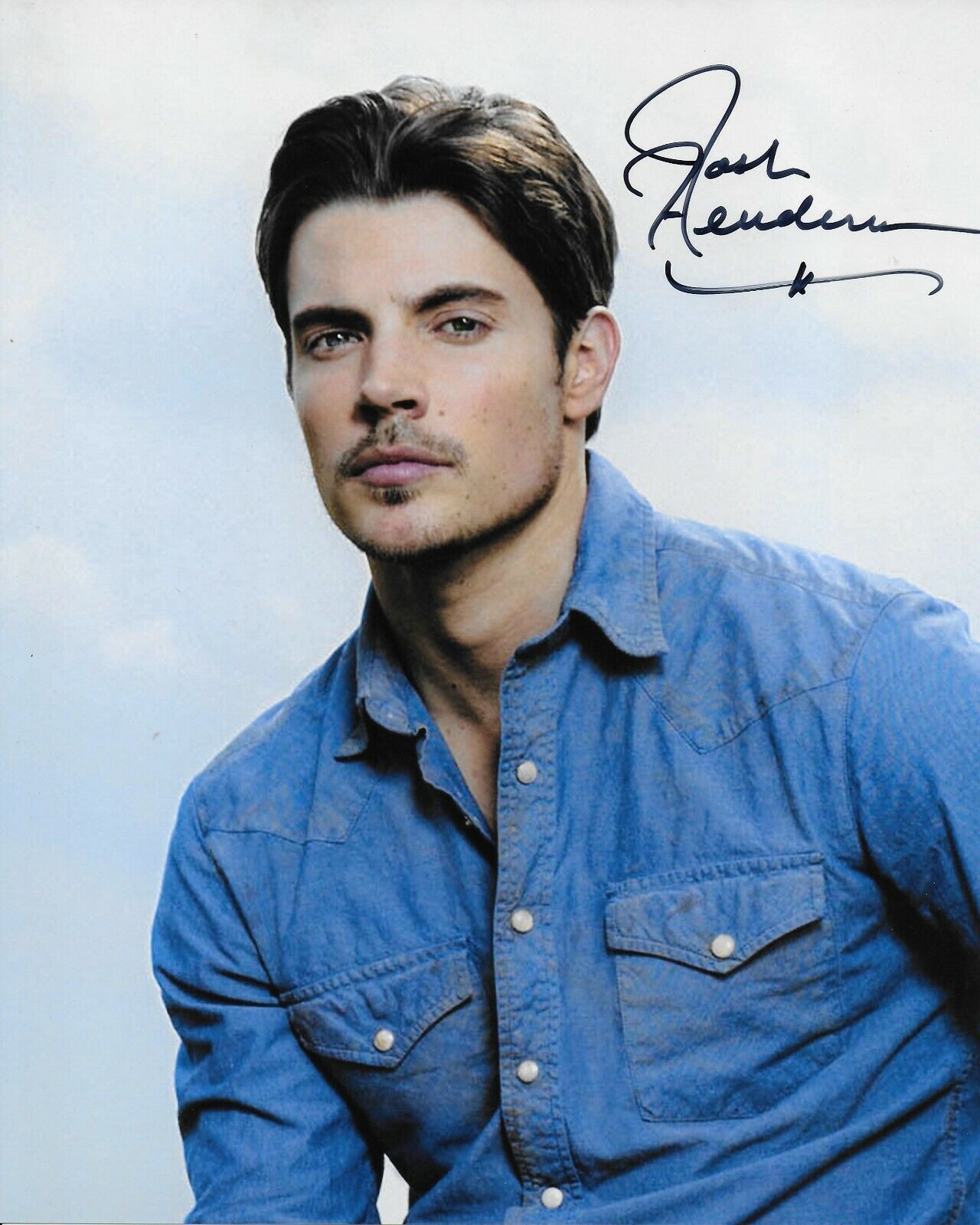 Josh Henderson Dallas Original Autographed 8X10 Photo Poster painting #2 signed at HShow