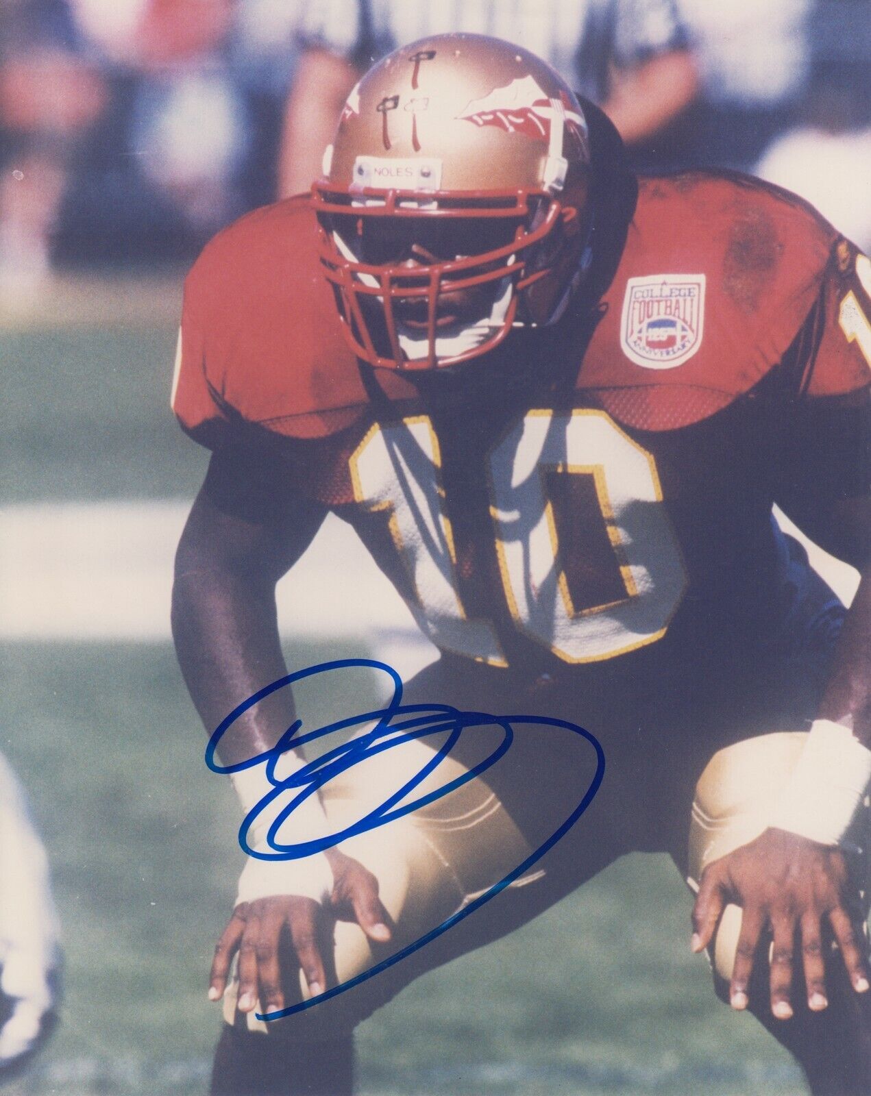 Derrick Brooks #3 8x10 Signed Photo Poster painting w/ COA F.S.U Seminoles 031019