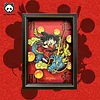 3D Decorative Paint of Dragon Year Son Goku & Shenron - Dragon Ball Decorative Painting - AoTu Panda Studio