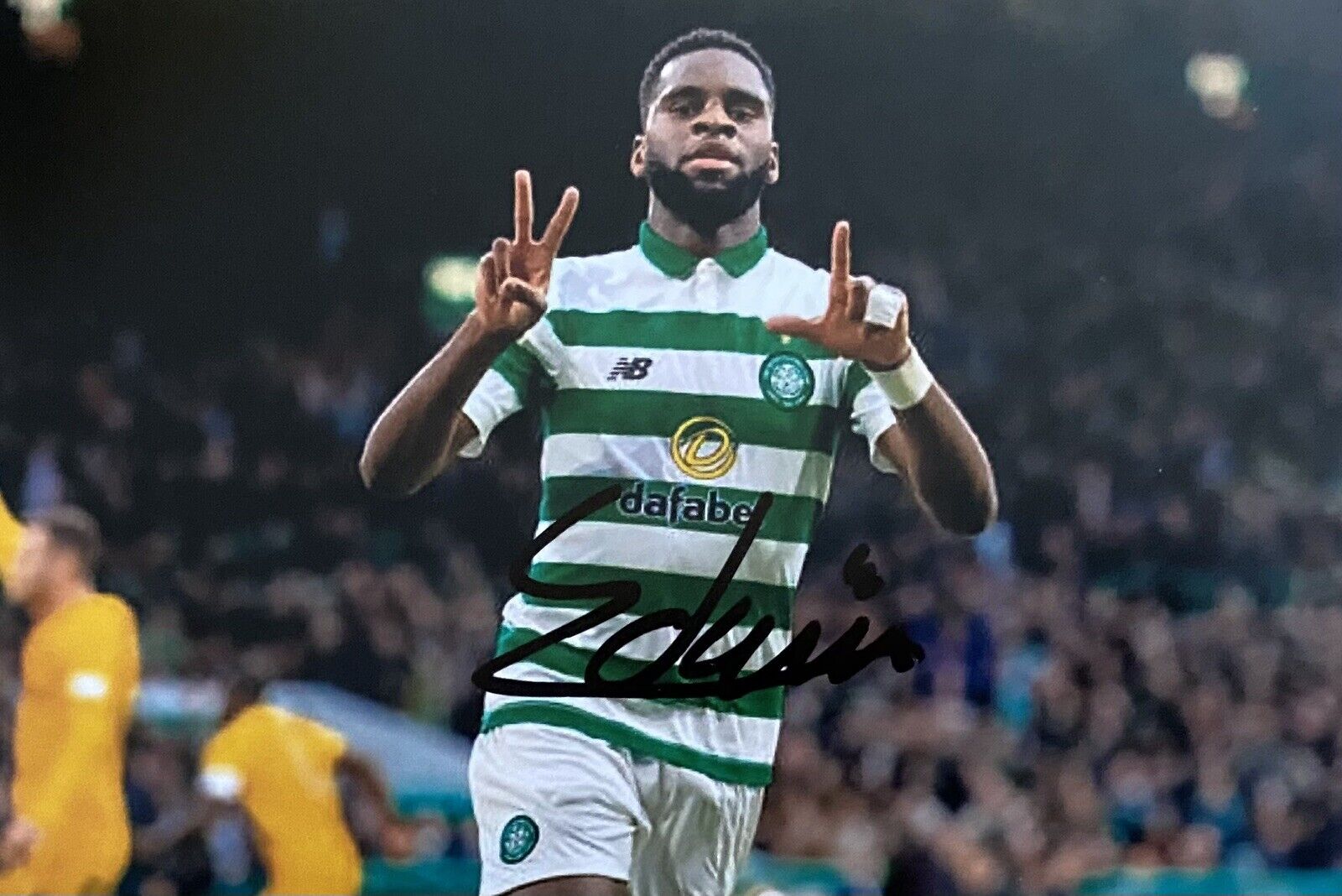 Odsonne Edouard Genuine Hand Signed Celtic 6X4 Photo Poster painting 2