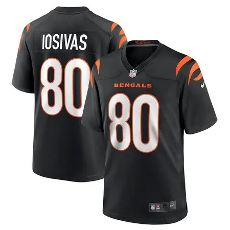 Youth Cincinnati Bengals #80 Andrei Iosivas  Black Team Game Jersey