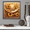 Diamond Painting-Square AB Drill Sunflower And Hat(45*45CM)
