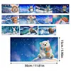 Snow Animals DIY Diamond Painting Greeting Cards with Envelopes