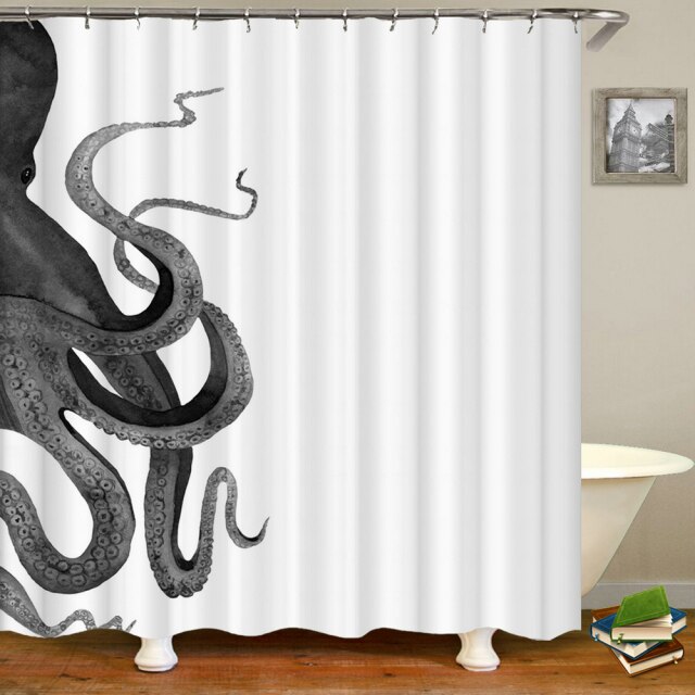 

Shower Curtain – Ocean Octopus-180*180cm, 501 Original