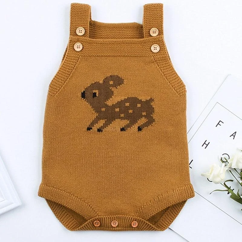 Baby Romper Jumpsuit Autumn Sweater Baby Knitted Sweater Jumpsuit Children Warm Clothing Fashion Jumpsuit