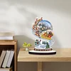 DIY Christmas Crystal Ball Diamond Painting Single-sided Wooden Desktop Ornaments
