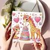 6Pcs girafe-bricolage carte de voeux