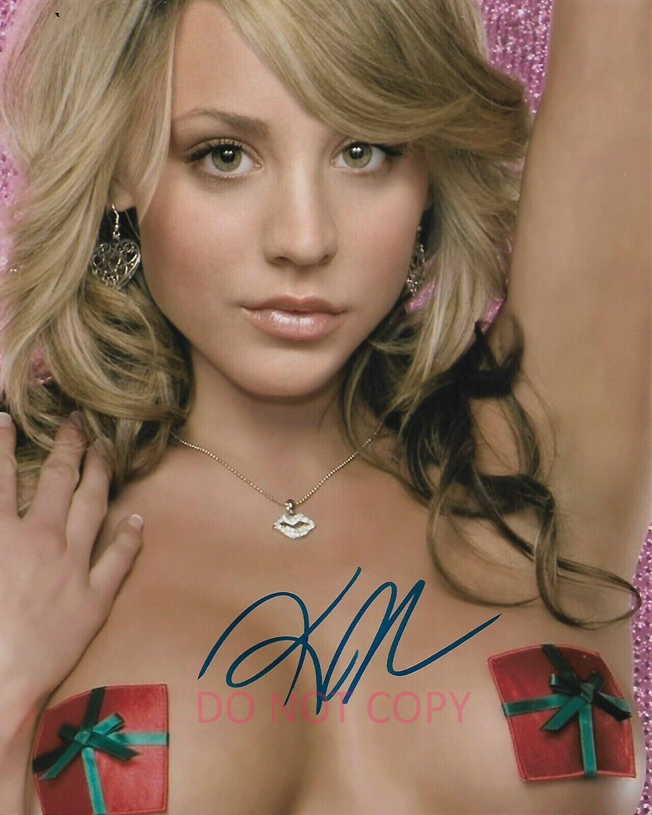 Kaley Cuoco Autographed Signed 8x10 Photo Poster painting Presents The Big Bang Theory REPRINT