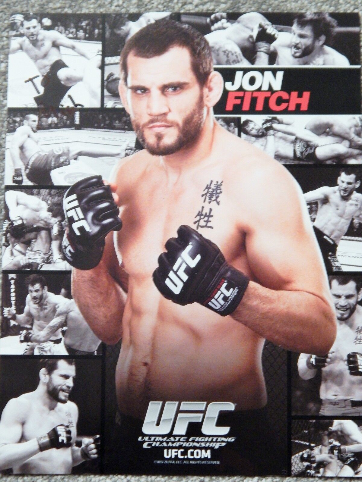 UFC JOHN FITCH DELUXE 8 1/2 X 11 OFFICIAL Photo Poster painting COLLECTIBLE ULTIMATE FIGHTING