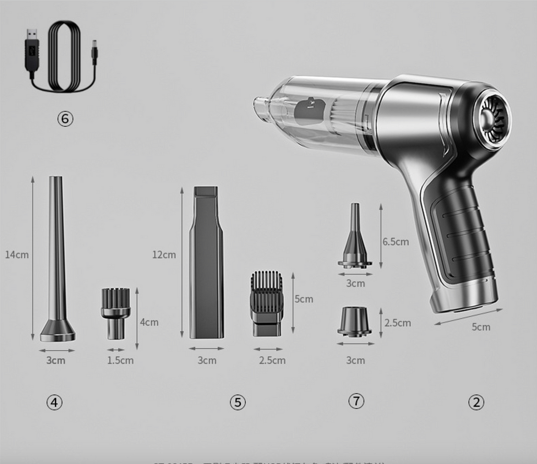 trabladzer Trabladzer Mini Portable Vacuum Cleaner World's Most