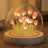 Artificial Tulip Flower Night Light Bedside Lamp LED Night Lamp Christmas Gifts