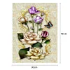 >SALE<5D Full Drill Diamond Embroidery Painting DIY Flowers Mosaic Cross Stitch