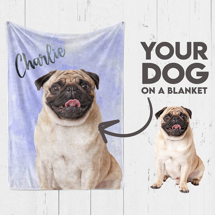 BlanketCute-Personalized Lovely Pet Blanket with Your Pet's Photo | 04