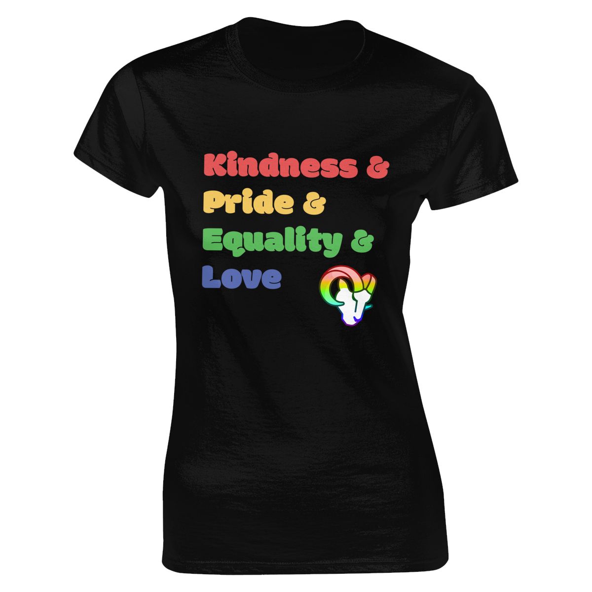 Los Angeles Rams Colorful LGBT Women's Classic-Fit T-Shirt