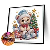 (US Local)4pack Xmas Animal-Crystal Rhinestone Diamond Painting(30x30cm)