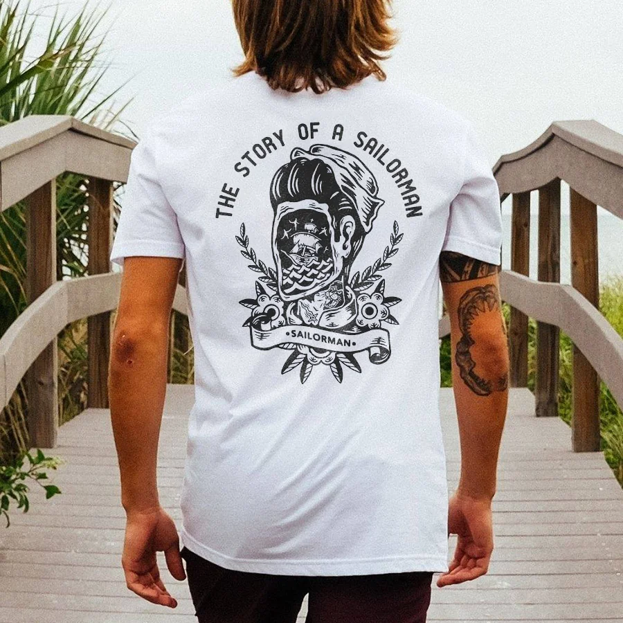 The Story Of A Sailorman Printed Men's T-shirt