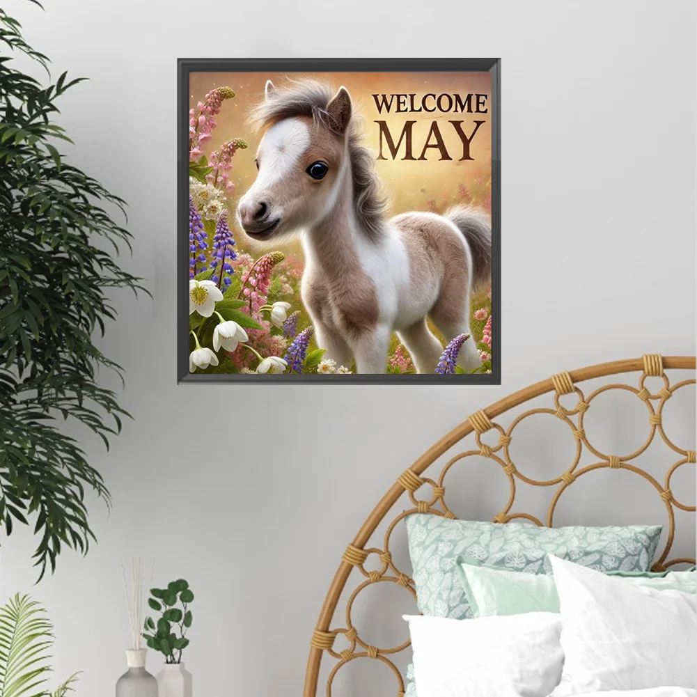 Diamond Painting - Full Square Drill - Horse May(Canvas|45*45cm)