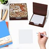 Wooden DIY Horse Diamond Painting Kit Note Box with 160 Papers for Office Desk