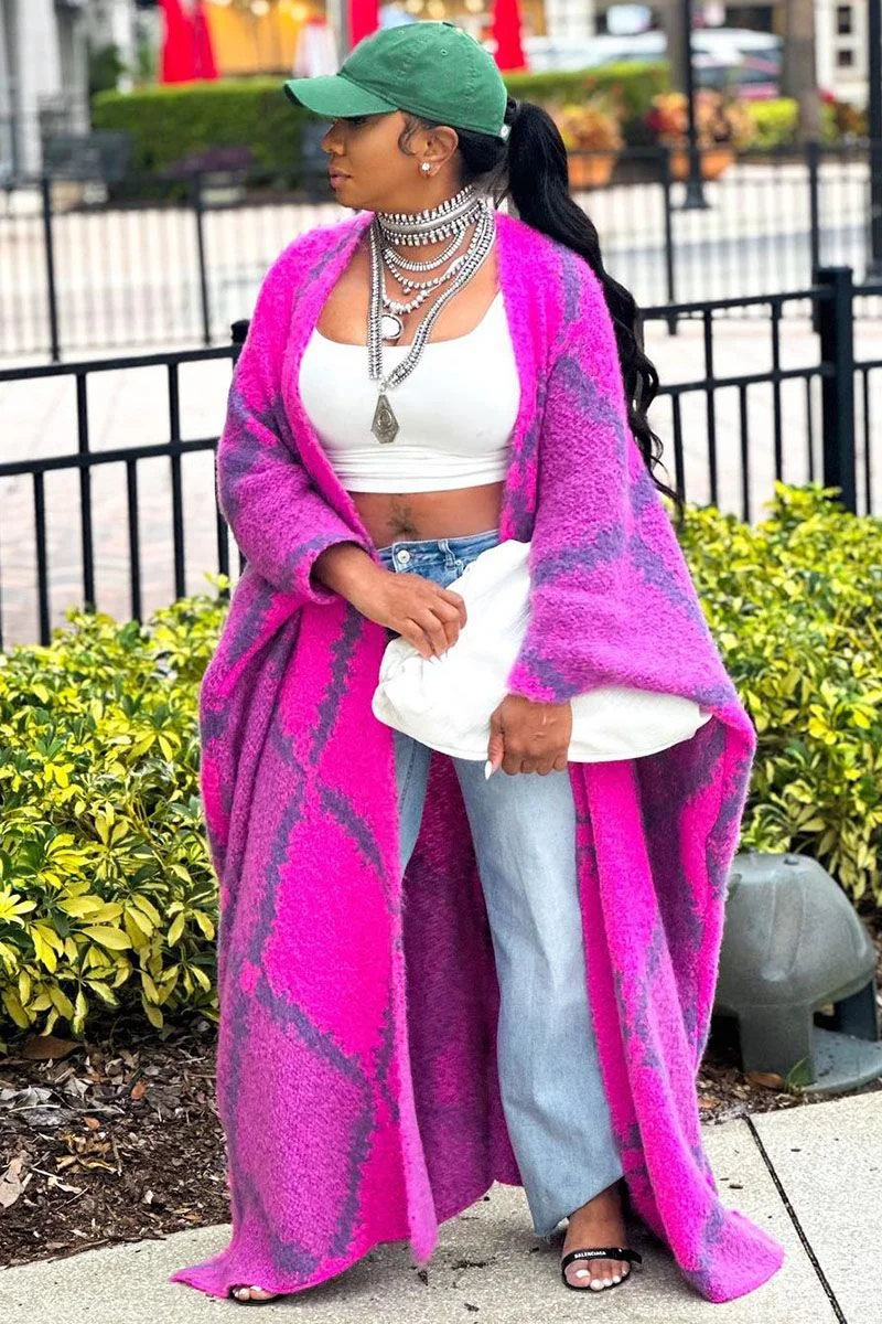 Woherb Woherb Plaid Long Style Coat-Outfit Ideas